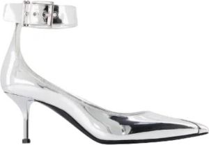 Alexander mcqueen Leather heels Grijs Dames