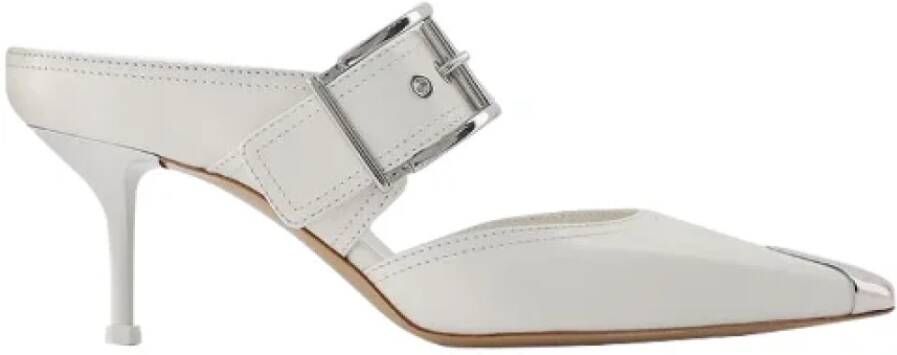 Alexander mcqueen Leather heels White Dames