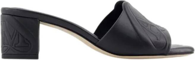 alexander mcqueen Leather sandals Black Dames