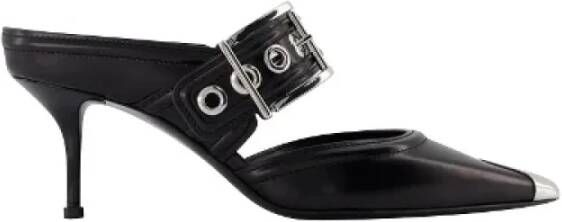 alexander mcqueen Leather sandals Black Dames