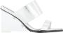 Alexander mcqueen Metallic Leren Hoge Hak Sandalen Grijs Dames - Thumbnail 1