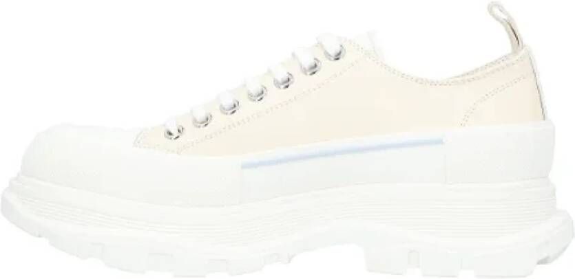 Alexander mcqueen Leather sneakers Beige Heren