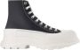 Alexander mcqueen Leather sneakers Black Dames - Thumbnail 1