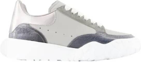 Alexander mcqueen Leather sneakers Gray Dames