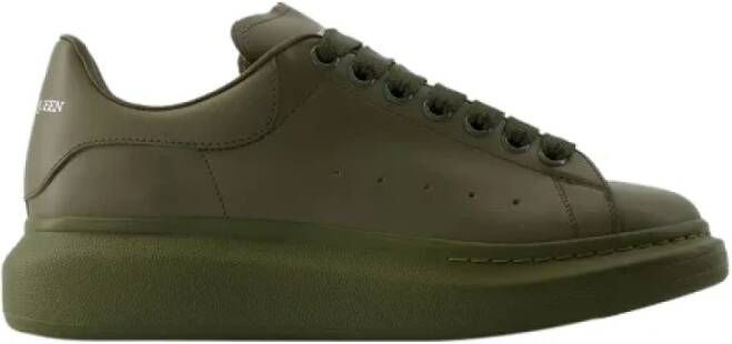 Alexander mcqueen Leather sneakers Green Dames