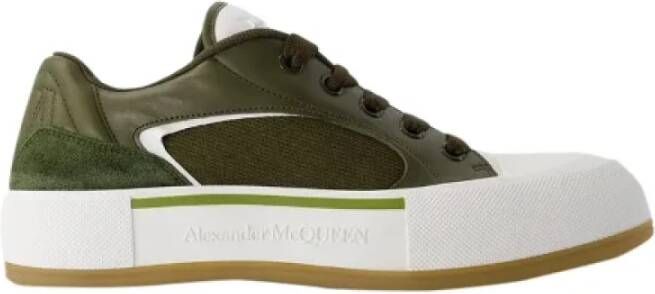 alexander mcqueen Leather sneakers Green Heren