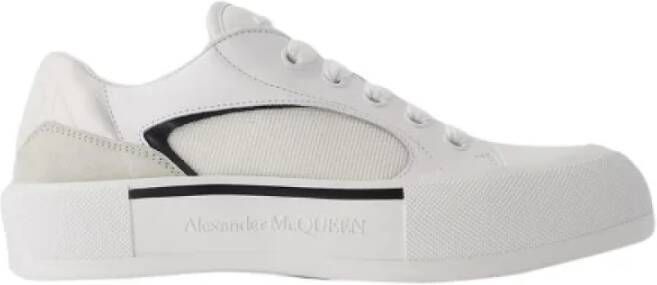 alexander mcqueen Leather sneakers White Heren