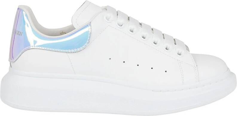 Alexander mcqueen Oversized Wit Holografisch Leren Sneakers Meerkleurig - Foto 3
