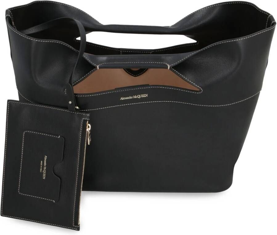 Alexander McQueen Leren Boogtas met Afneembare Pouch