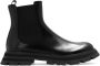 Alexander mcqueen Zwarte platte schoenen met uitlopende lug zool Black Dames - Thumbnail 7