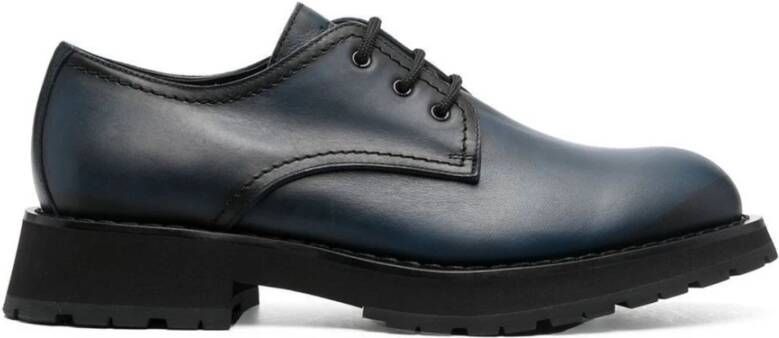 Alexander mcqueen Leren Derbies voor Heren Blue Heren