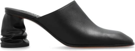 Alexander mcqueen Leren muiltjes met hak Black Dames