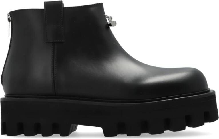Alexander McQueen Leren plateau schoenen