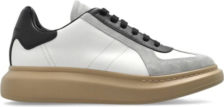 Alexander mcqueen Witte Vetersneaker met Rubberen Zool Multicolor Heren