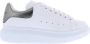 Alexander mcqueen sneakers oversized in wit leer en zilveren hak Meerkleurig Dames - Thumbnail 9