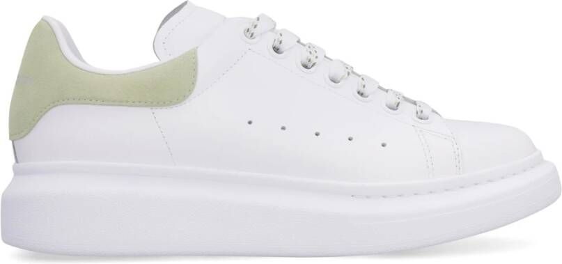 Alexander McQueen Leren Sneakers met Suède Hielinzet