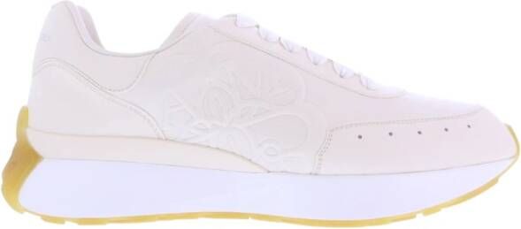 Alexander mcqueen Lichte natuurlijke witte sneakers voor heren White Heren