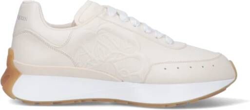 alexander mcqueen Lichte natuurlijke witte sneakers voor heren Wit Heren