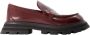 Alexander mcqueen Loafers Leather Dark Burgundy in rood - Thumbnail 1