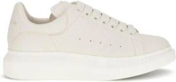 Alexander McQueen Logo Detail Leren Platform Sneakers