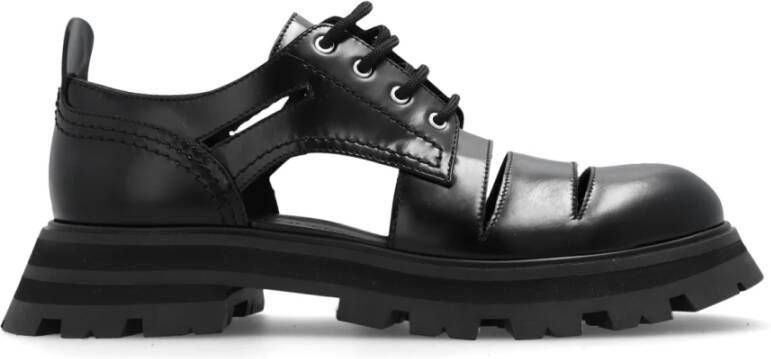 alexander mcqueen Lucent Derby schoenen Black Dames