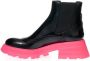 Alexander mcqueen Elegante Zwarte Leren Laarzen Black - Thumbnail 1