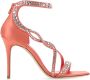 Alexander mcqueen Luxe Satijnen Hoge Hak Sandalen Roze Dames - Thumbnail 1