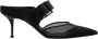 Alexander mcqueen Zwarte Leren Hakmuiltjes W4Ab2 Black Dames - Thumbnail 1