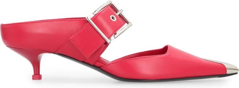 Alexander McQueen Metalen Detail Punk Gesp Muiltjes