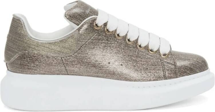 Alexander McQueen Metallic Effect Leren Sneakers