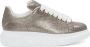 Alexander McQueen Metallic Effect Leren Sneakers - Thumbnail 1