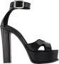 Alexander mcqueen Leren pumps met zilveren hardware Zwart Dames - Thumbnail 1