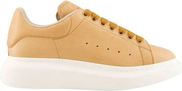 Alexander McQueen Natuurlijk Leren Oversized Sneaker