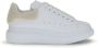 Alexander McQueen Oversize Leren Sneakers Wit Beige - Thumbnail 1