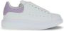 Alexander McQueen Oversize Leren Sneakers Wit Lila - Thumbnail 1