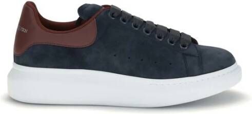 Alexander McQueen Oversize Sneaker Blauw-Grijs Leer