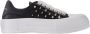 Alexander mcqueen Oversize Zwarte Zilveren Leren Sneakers Zwart Dames - Thumbnail 1