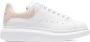 Alexander McQueen Oversized Lage Top Leren Sneakers Wit - Thumbnail 1