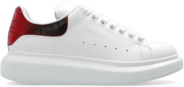 Alexander McQueen Oversized Low-Top Sneakers White Red