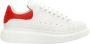 Alexander mcqueen Witte Leren Sneakers met Rode Suède Spoiler White Heren - Thumbnail 1
