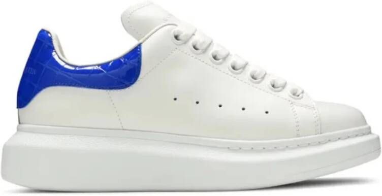 Alexander McQueen Oversized Sneaker Wit Ultramarijn