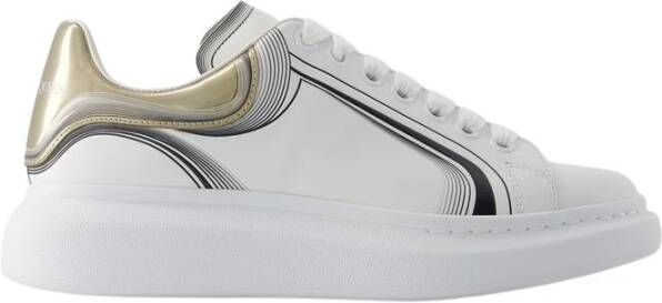 Alexander mcqueen Oversized Sneakers Glad kalfsleer Rubberen zool White Heren