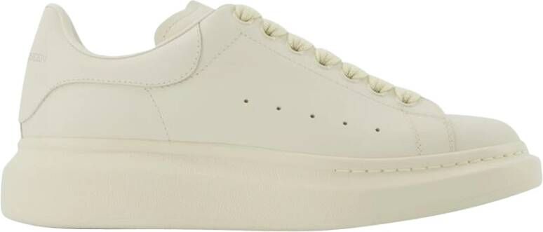 Alexander mcqueen Oversized sneakers in wit leer Beige Heren