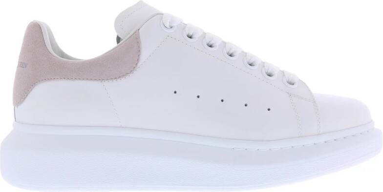 Alexander mcqueen Witte Larry Sneakers met Roze Label White Dames