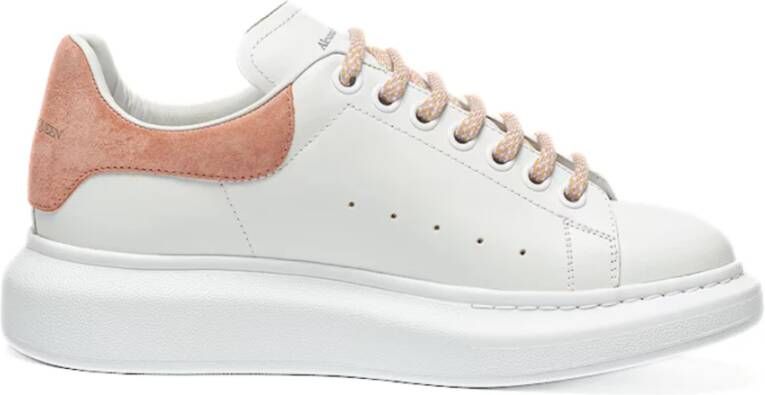 Alexander McQueen Oversized Sneakers Wit Poeder Roze
