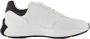 Alexander McQueen Oversized Sneakers Wit Zwart Leer - Thumbnail 1