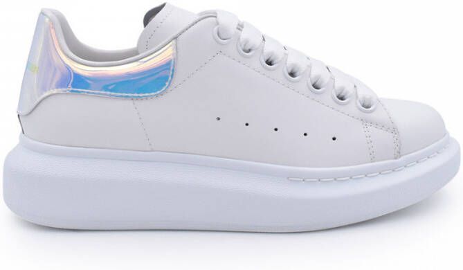 Alexander mcqueen Oversized Wit Holografisch Leren Sneakers Meerkleurig - Foto 6
