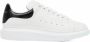 Alexander McQueen Oversized White Black Low-Top Sneakers - Thumbnail 1