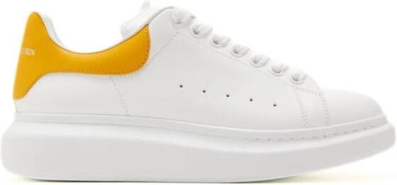 Alexander McQueen Oversized Wit Oker Sneakers