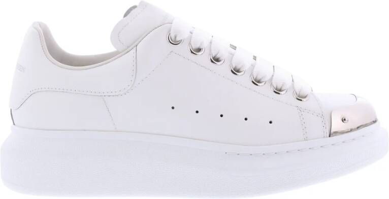 Alexander mcqueen Oversized Wit Metal Sneaker White Dames